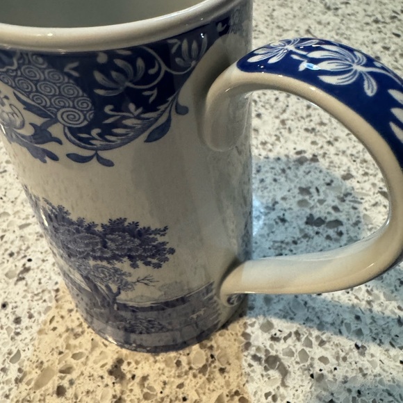 Blue and White Spode Ceramic Pitcher - Picture 3 of 5